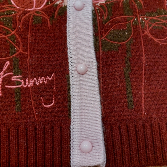 House of Sunny Garden of Eden Embroidered Cardigan NWOT Size US 6 - Picture 5 of 11